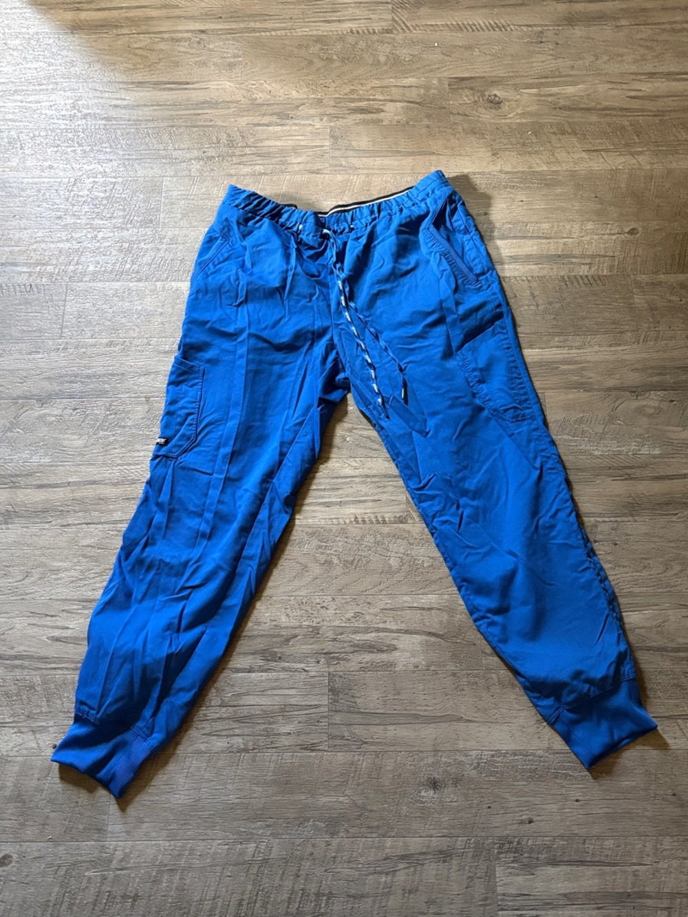 Grey's Anatomy Men's Bright Blue Jogger Pants with Drawstring